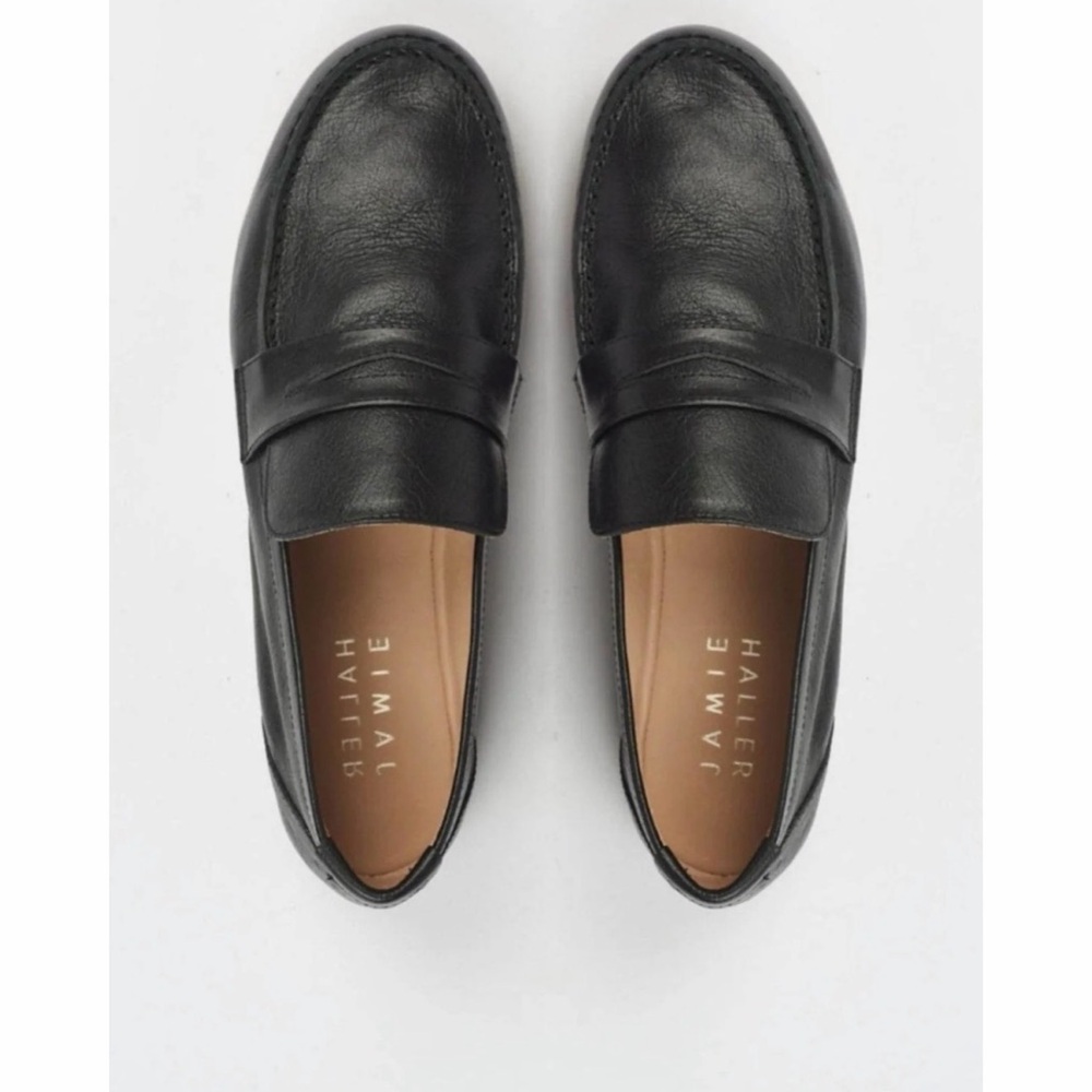 Jamie Haller Black Leather Flats NWT